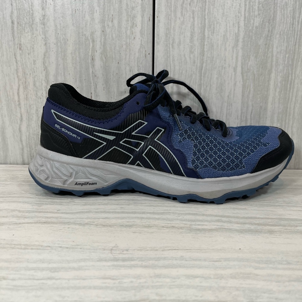 ASICS Blue Black Athletic Shoes